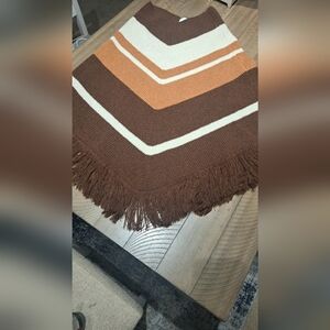 Aerie Brown Sweater Poncho